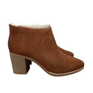 NWT Ted Baker Hiara Bootie Boots 38 / 7.5 Tan Suede Leather